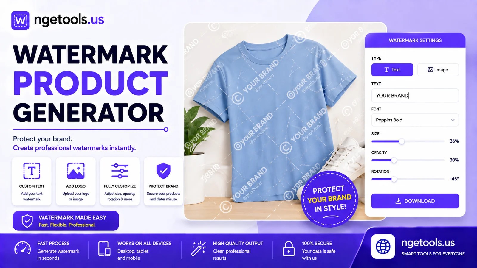 Watermark Product tool