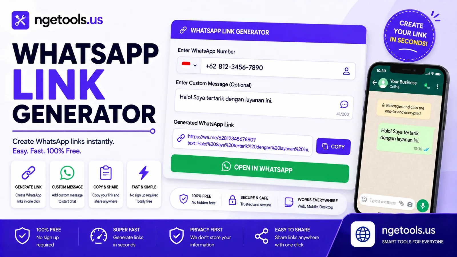WhatsApp Link Generator