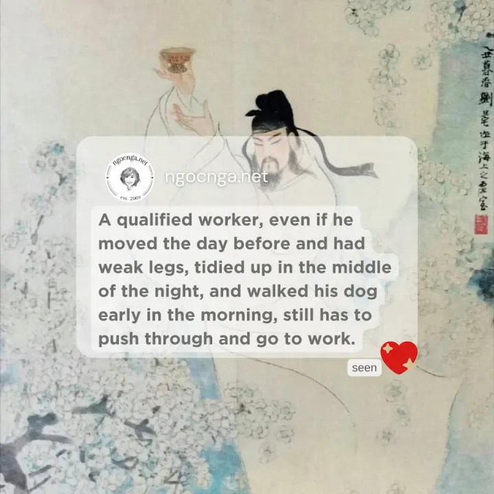 A qualified worker, even if he moved the day before and had weak legs