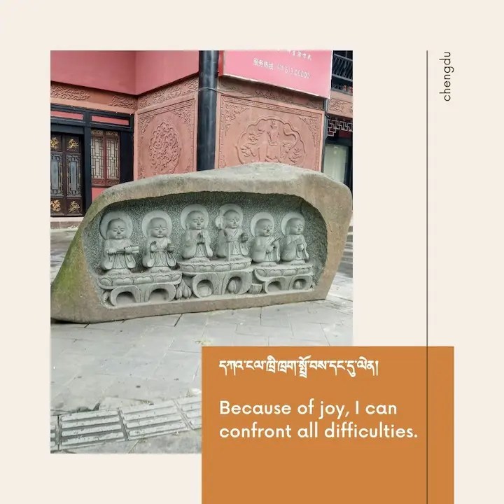 Because of joy, I can confront all difficulties