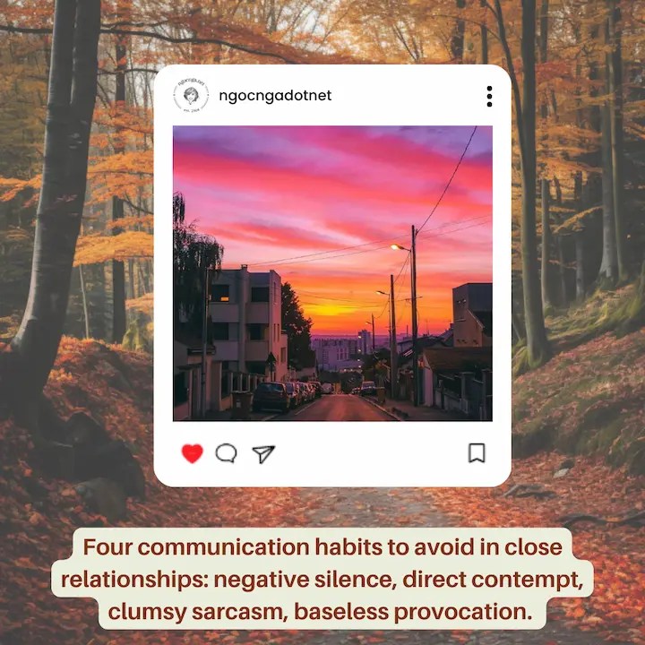 Four communication habits to avoid in close relationships