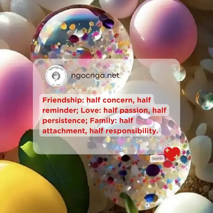 Friendship: half concern, half reminder