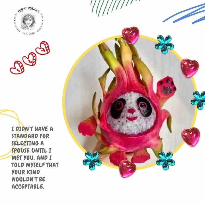 I didn’t have a standard for selecting a spouse until I met you