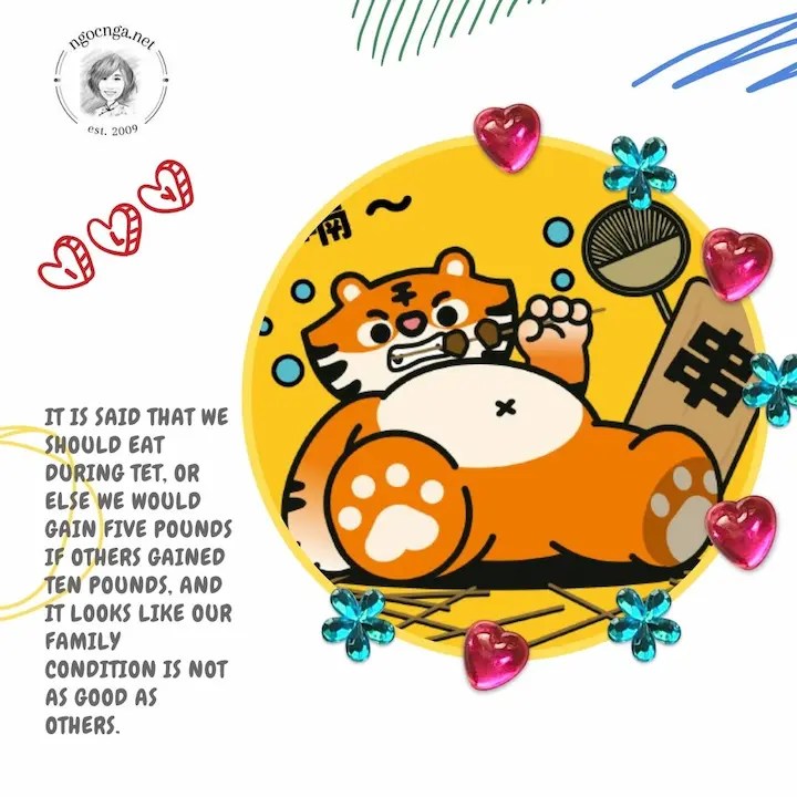 It is said that we should eat during Tet