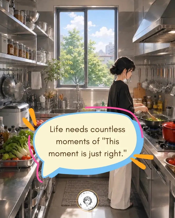 Life needs countless moments of "This moment is just right."