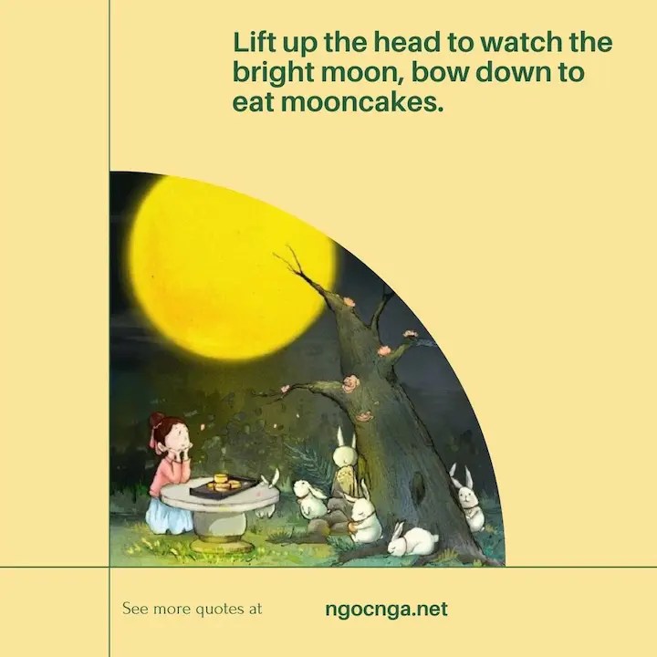 Lift up the head to watch the bright moon