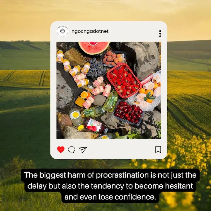 The biggest harm of procrastination is not just the delay
