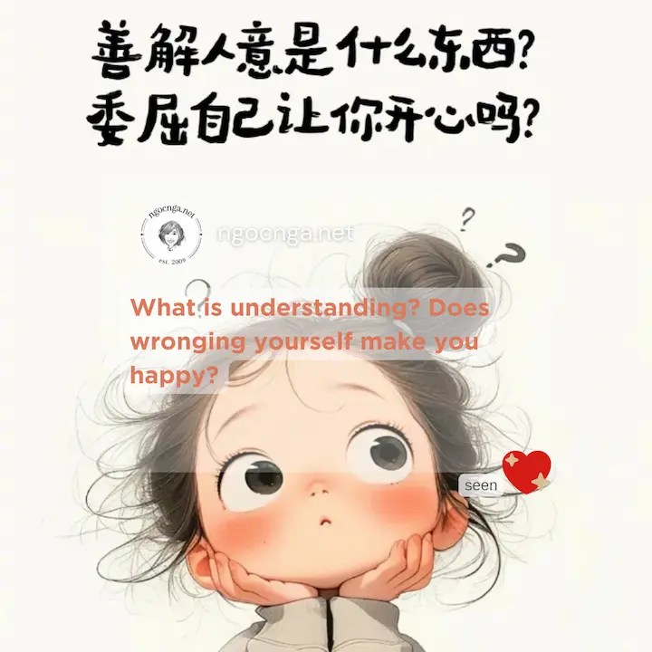 What is understanding? Does wronging yourself make you happy?
