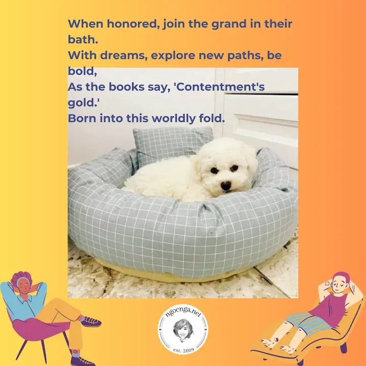 When honored, join the grand in their bath