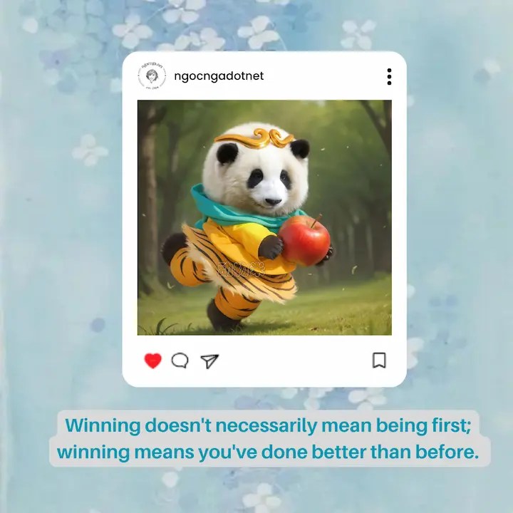 Winning doesn't necessarily mean being first