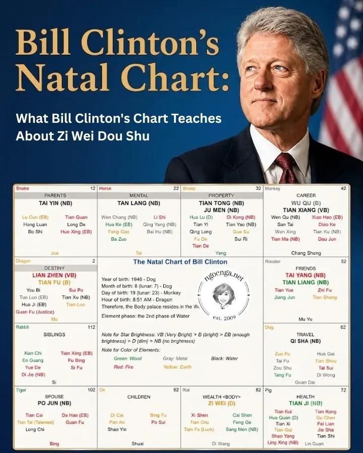 What Bill Clinton's Chart Teaches About Zi Wei Dou Shu
