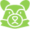 Green shield icon with a padlock and checkmark symbol representing security or verified protection