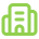 Green outlined building icon with multiple floors and windows
