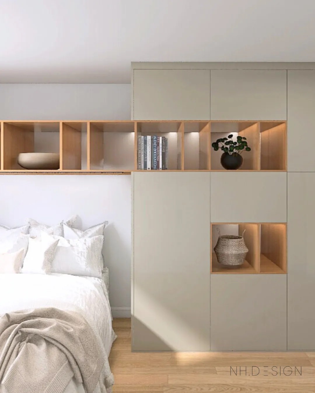 Custom IKEA hack wardrobe design by NH.DESIGN
