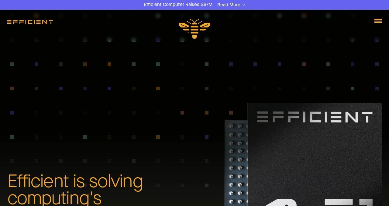 Efficient Computer website homepage