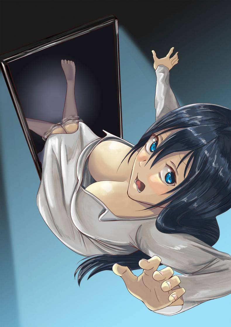 ผีสาว ทะลุจอ [Yonabedou] Tobidasu Kanojo no Tsukamaekata The Outleaping Girl's Capture Method ภาพ 25