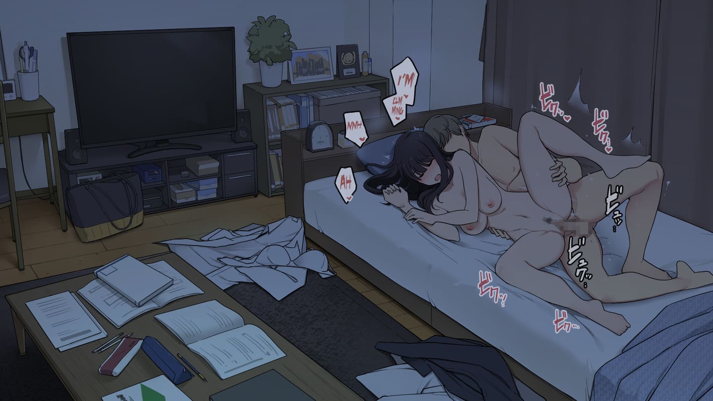 ใช้เวลาทั้งวันไปกับรุ่นพี่ [Wakamatsu] Senpai no Ie de Shiken Benkyou Oshiete moratte node Yuugata ni Kaeru Yotei datta Joshidaisei no Ichinichi | A University Girl Spending a Day Studying at Her Senior’s House After Deciding She’d Go Home in the Evening ภาพ 29