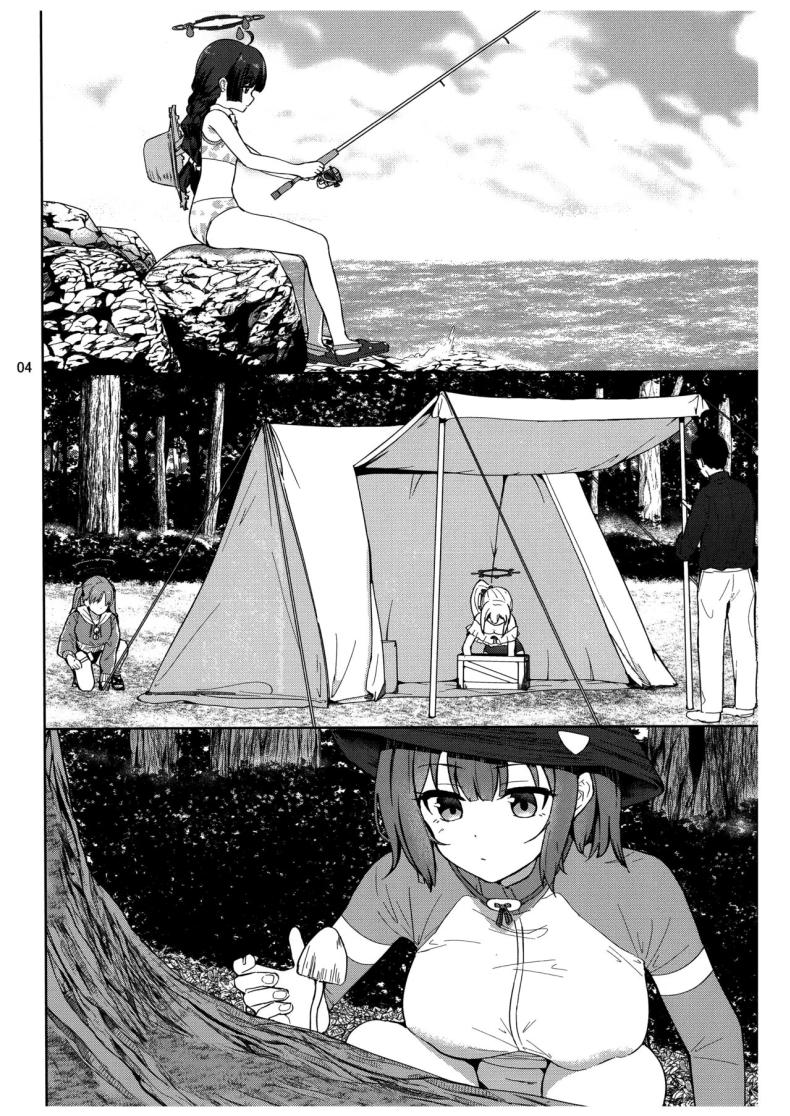 บันทึกติดเกาะกับกระต่าย (C103) [manymanyrain (Amagasa Ikuta)] Usagi to Watashi no Hyouryuu Nikki (Blue Archive) ภาพ 4