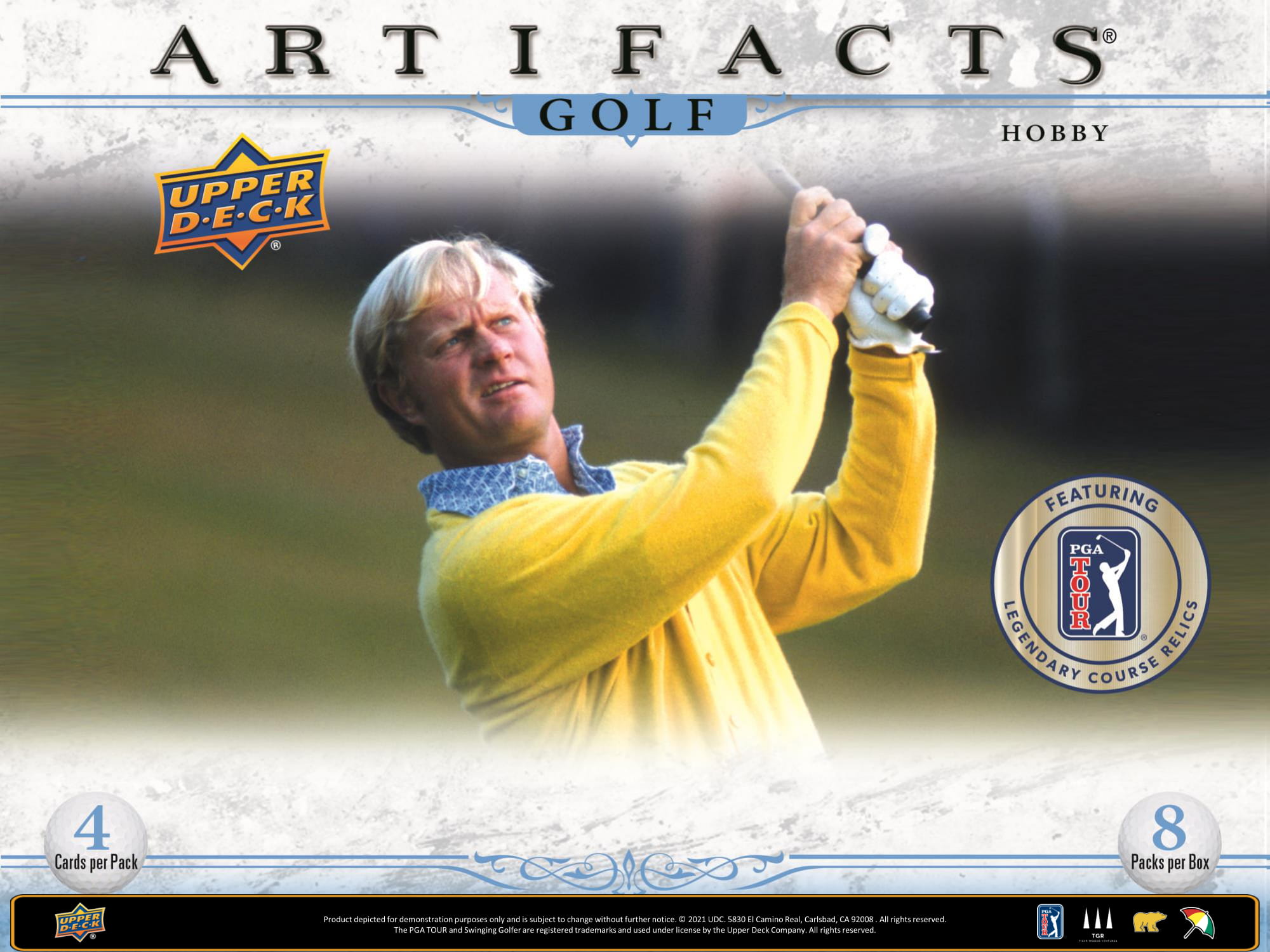 2021 Upper Deck Artifacts Golf Hobby Box - Niagara Sports Cards