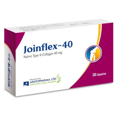 A blister pack of Joinflex 40 capsules designed for joint health and mobility.