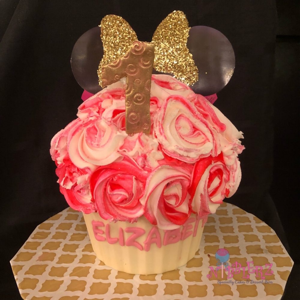 Minnie Mouse Giant Cupcake