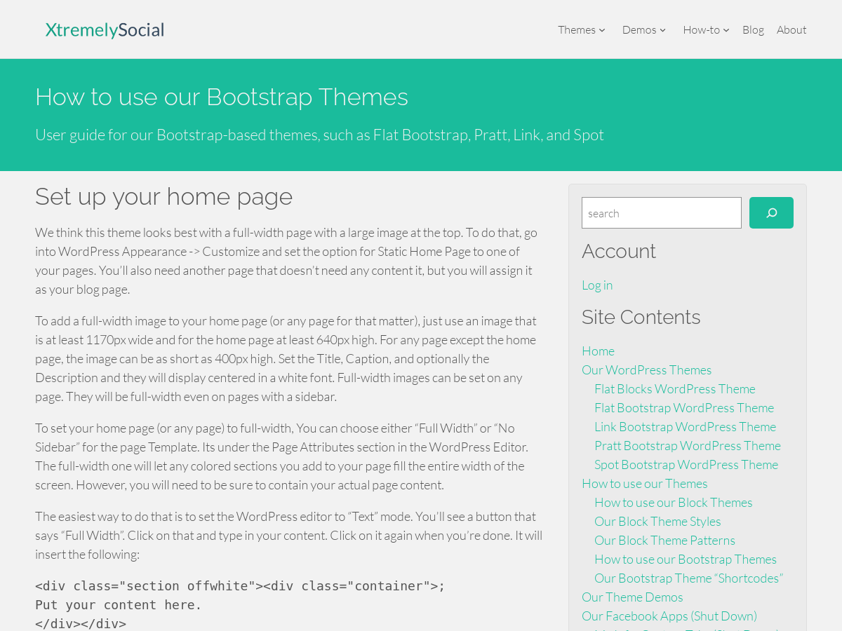 How to use our Bootstrap Themes
