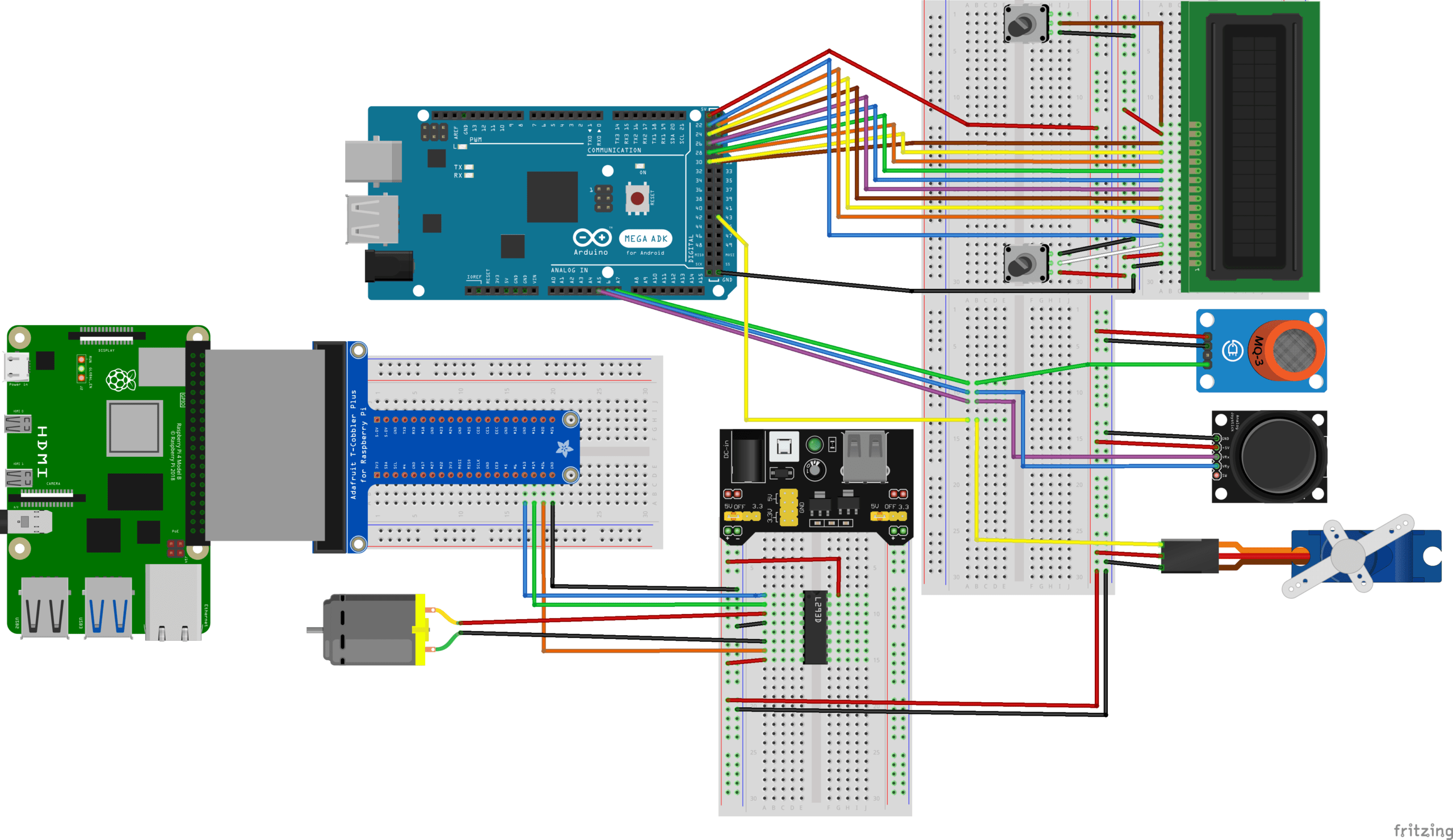 Arduino-Raspberry Pi Peripheral Control System