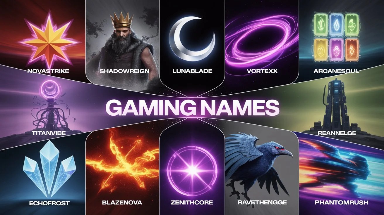 Gaming Names Cool Unique Trending Ideas For 2026 Gaming Names.webp