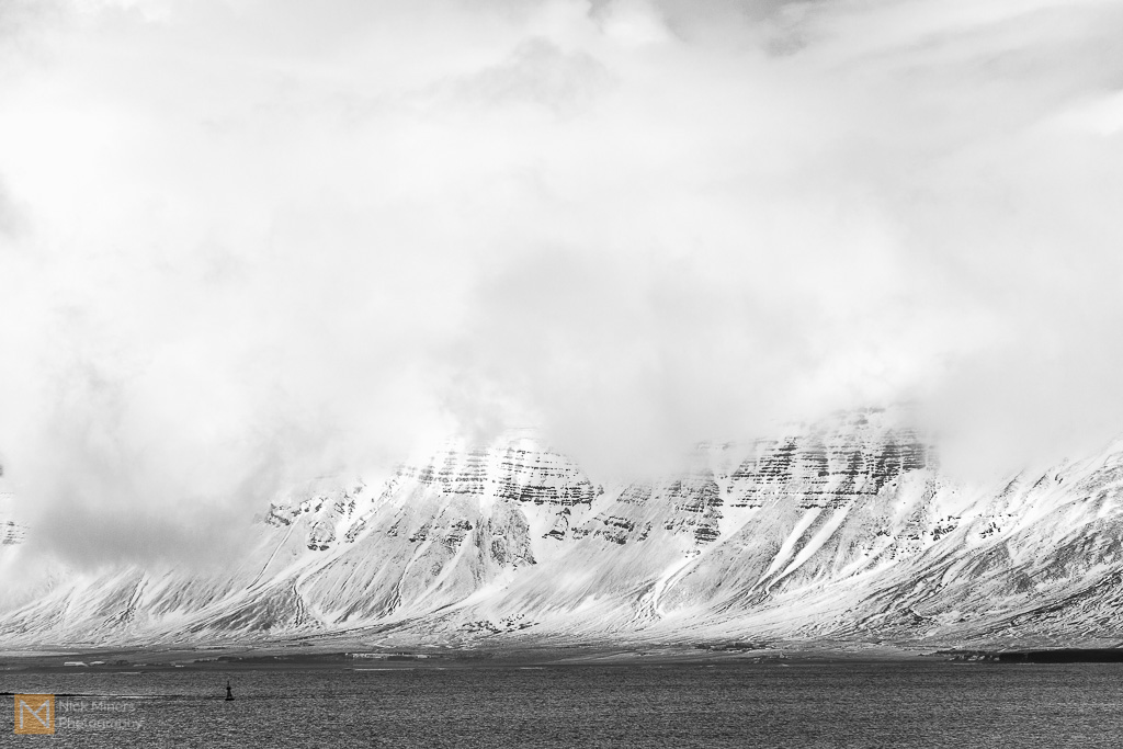 Looking across the bay from ReykjavÃ­k