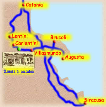 Carlentini Map