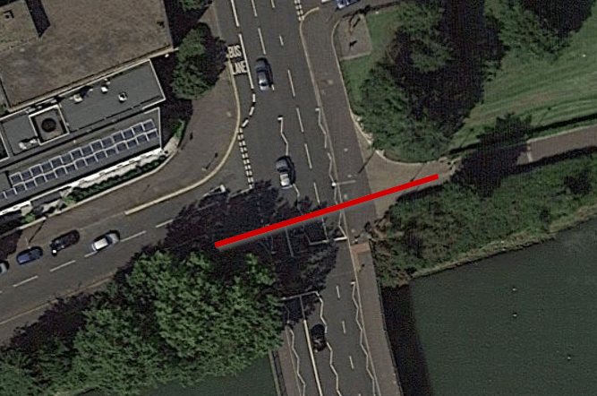 Avoided by one underpass