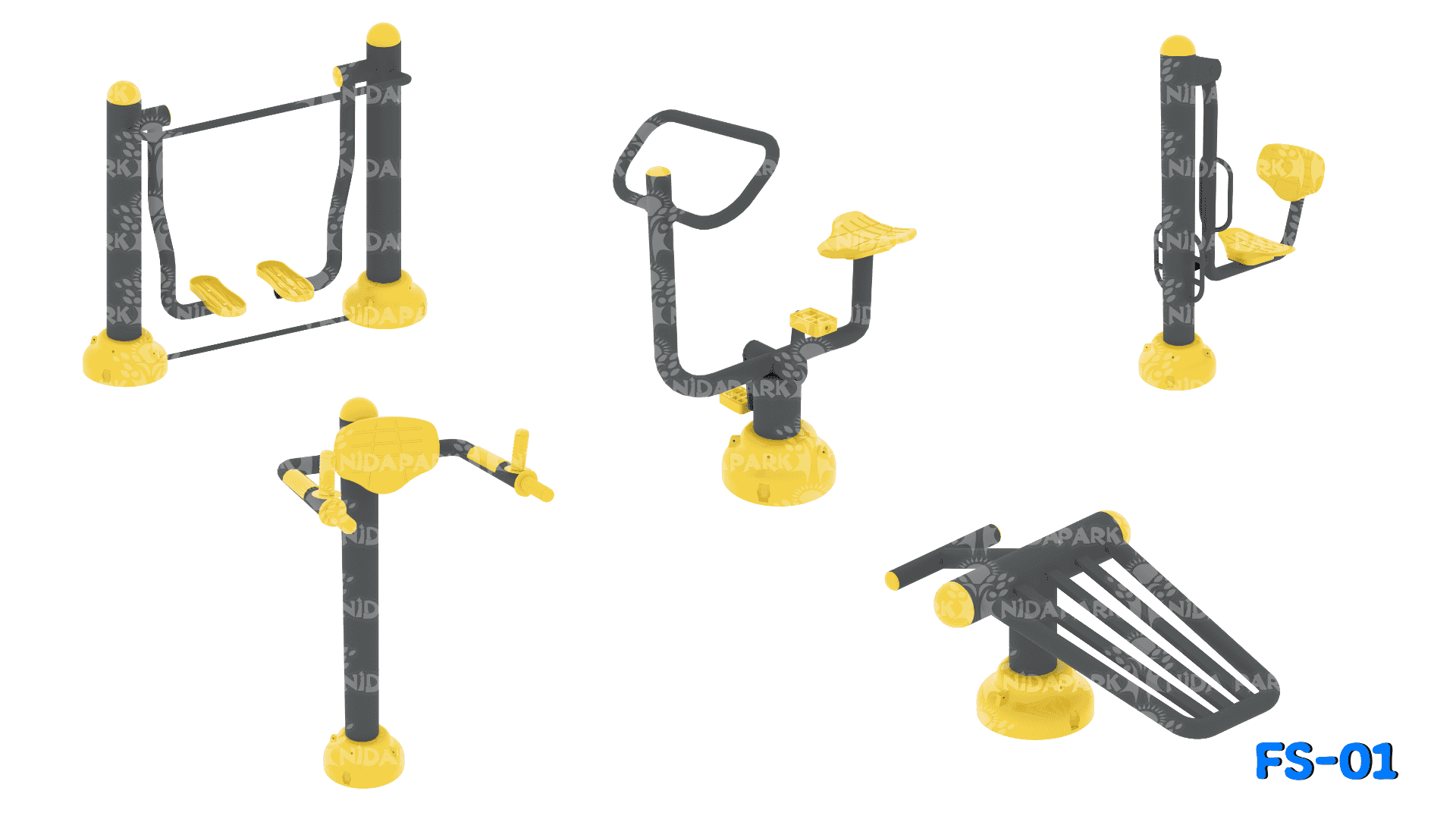 FS-01 5'li Tekli Fitness Seti - Image 1 product image
