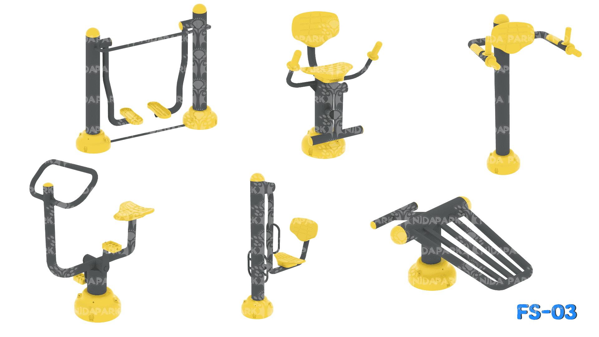 FS-03 6'lı Tekli Fitness Seti - Image 1 product image