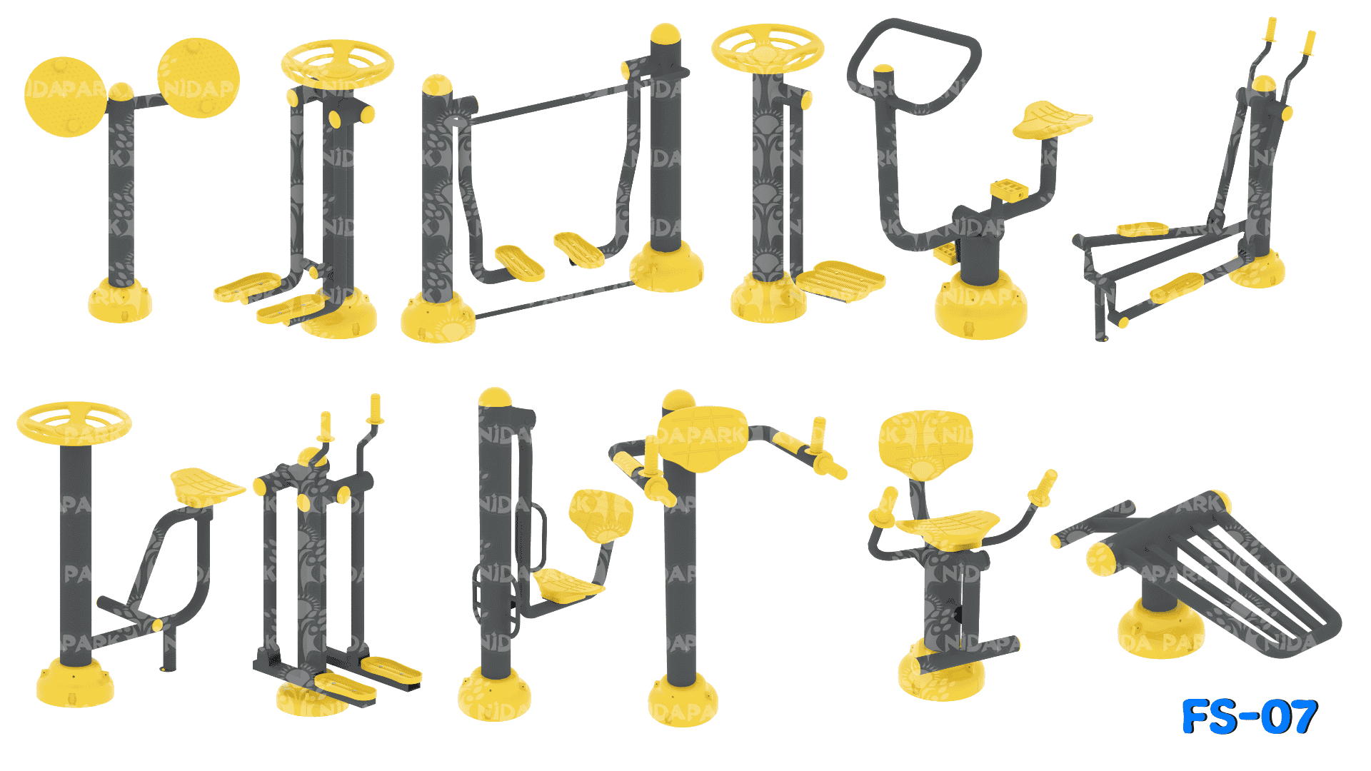 FS-07 12'li Fitness Seti - Image 1 product image