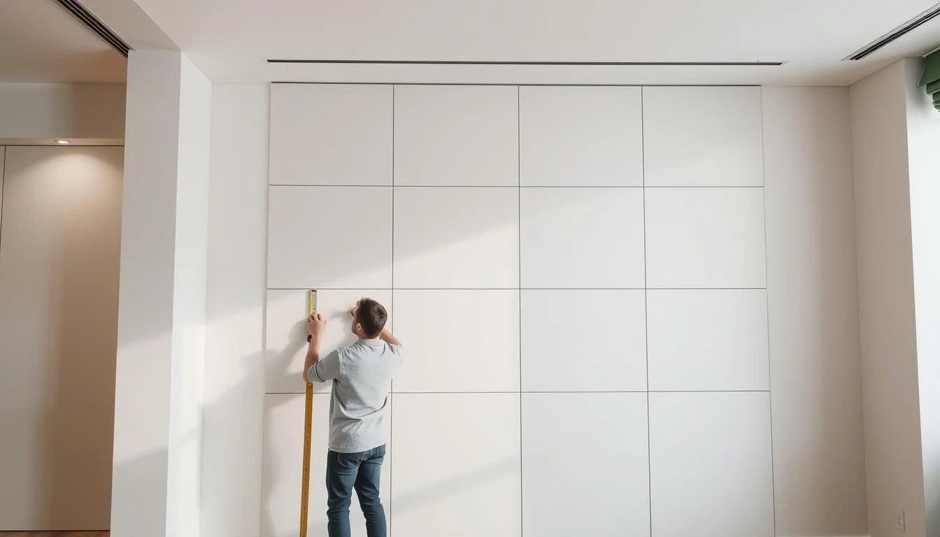wandpaneel installatie