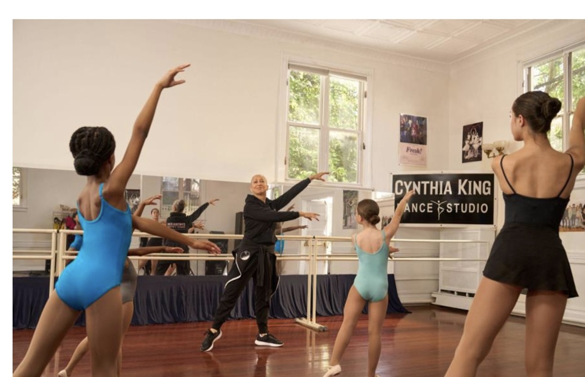 Cynthia King teaches dance class; photo courtesy of King