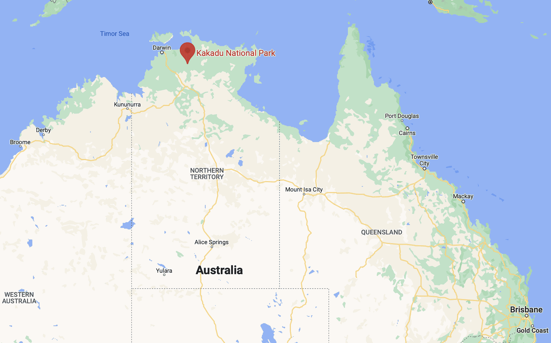 Kakadu Attractions Map Soule Lgbt.