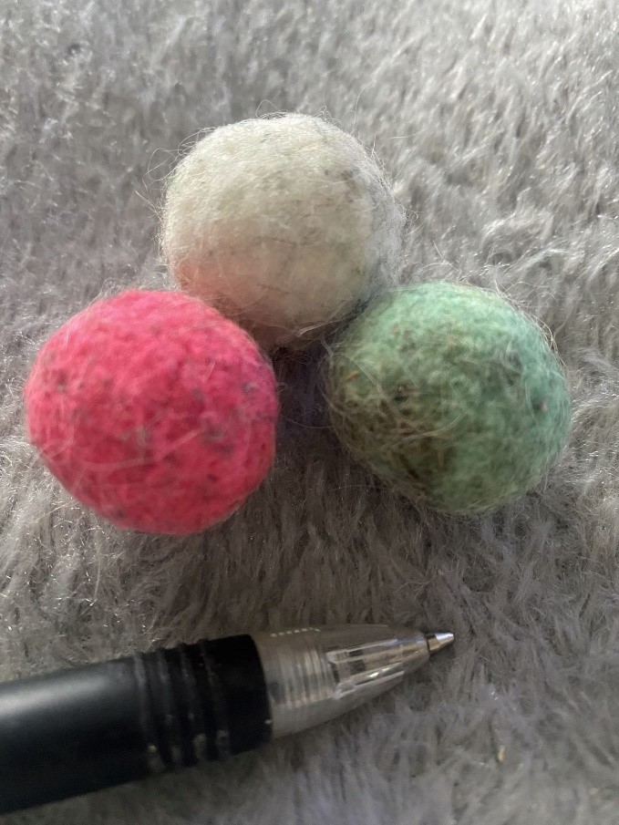 Random. The balls for missy to play fetch.