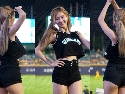 タイトな短パンで踊る。秀秀子(しょうしょうつ)Fubon Angels 富邦悍將啦啦隊 中華職棒 CPBL 新莊棒球場 2023/08/19【台湾チアTV】
