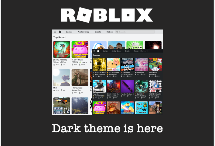 Roblox Dark Mode How To Turn On Official Dark Theme Roblox Dark Theme Here 708x480 