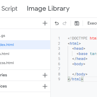 Image Library using Google Drive