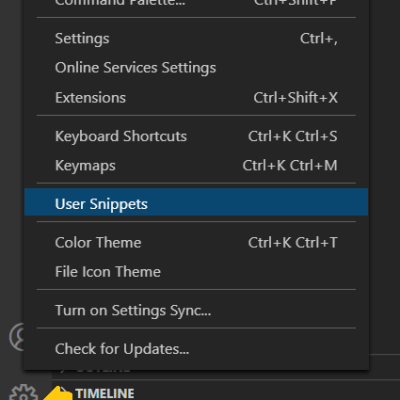 How To Create VS Code Snippets