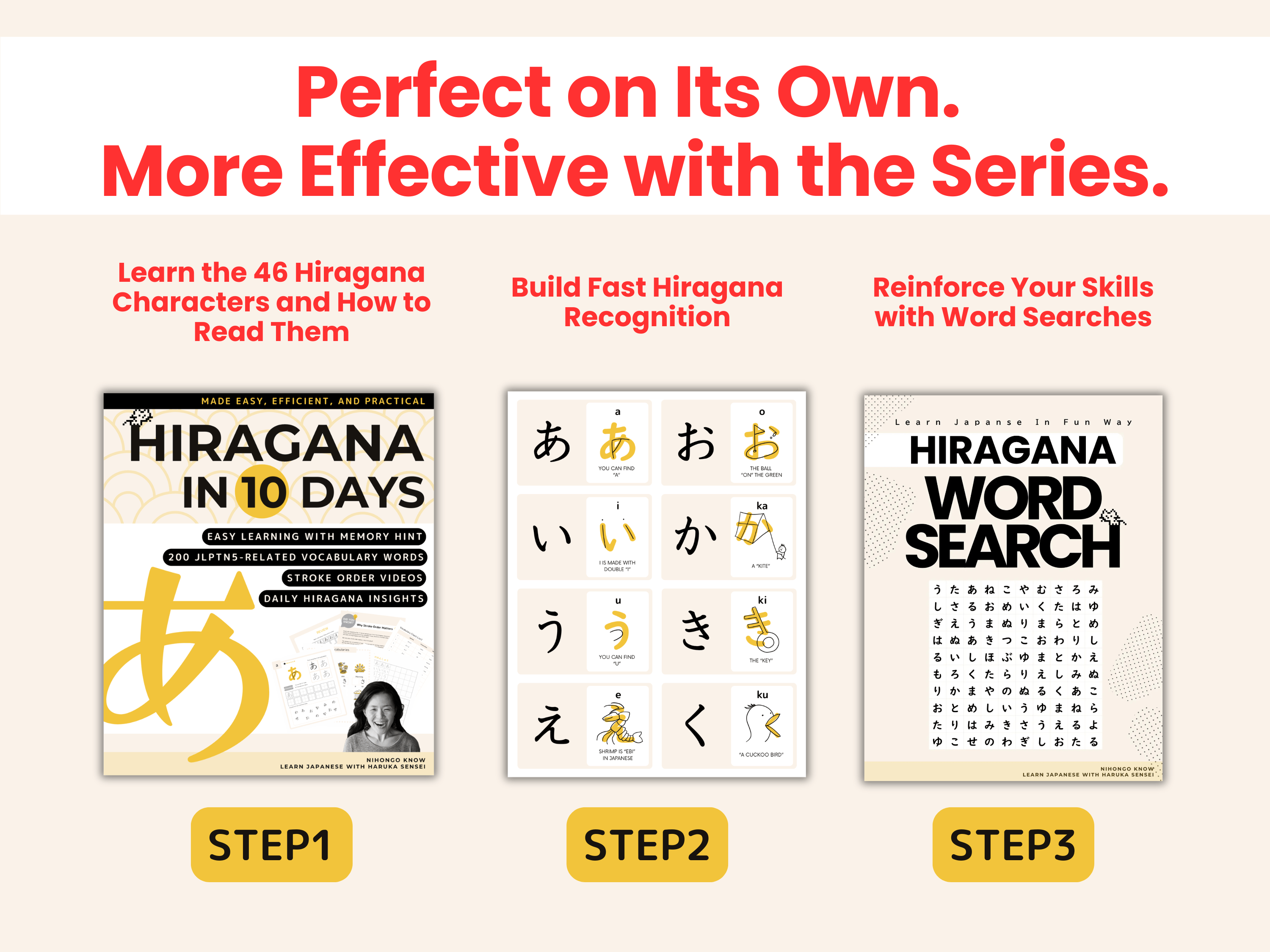 NihongoKnow Hiragana Mastery Series Step 3 - Hiragana Word Search: 370+ Essential Japanese Words Learn through play