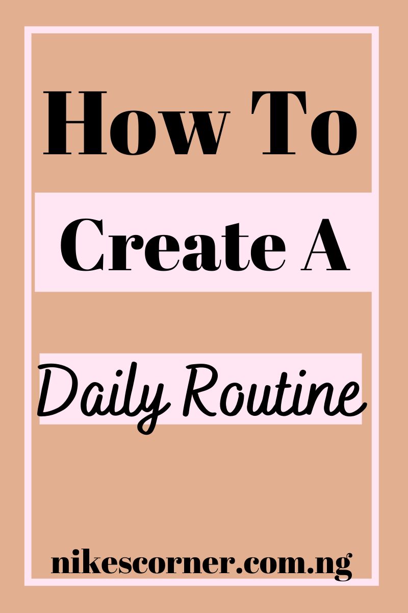 How To Create A Daily Routine Nike S Corner - Abstract Photo Collection - HD Quality