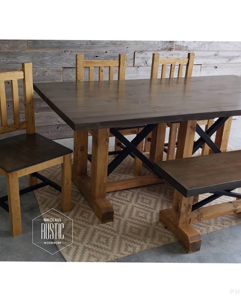 Farmhouse Tables Nikolaus Rustic Woodwork