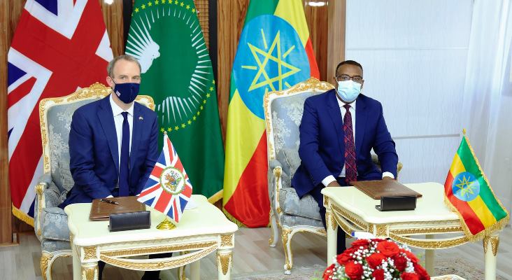 إثيوبيا وبريطانيا: توقيع اتفاقية للتعاون المناخي .. ولندن تتجه نحو دعم أديس أبابا مقابل ضغوط أوروبية