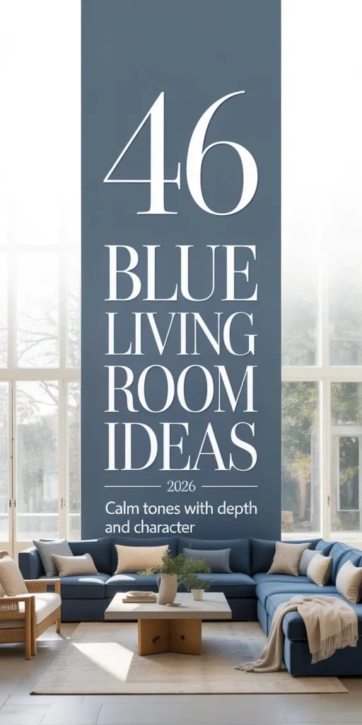 Blue Living Room Ideas 2026 46 Stunning Designs For Modern American Homes