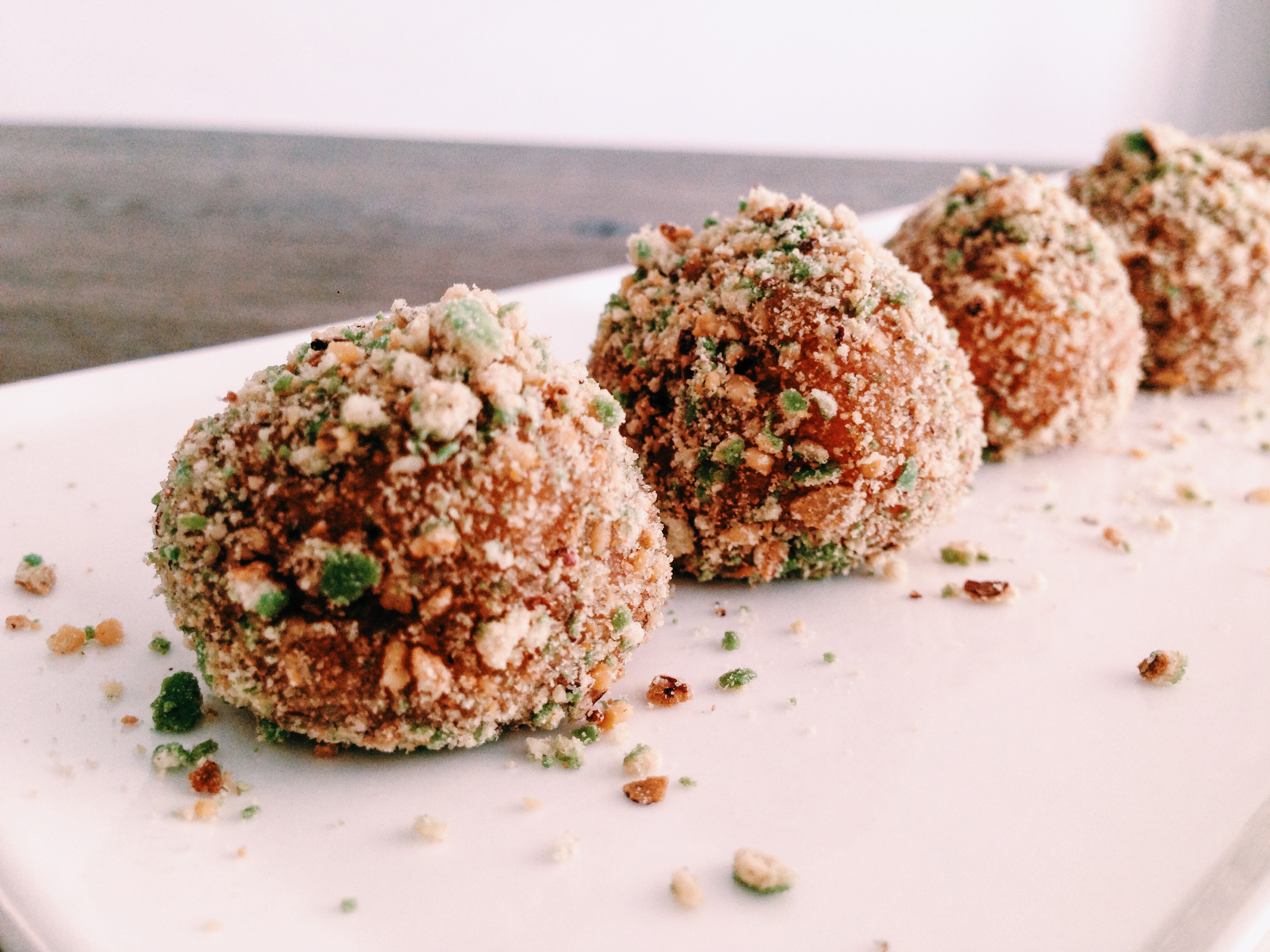 Zalmballetjes met wasabi