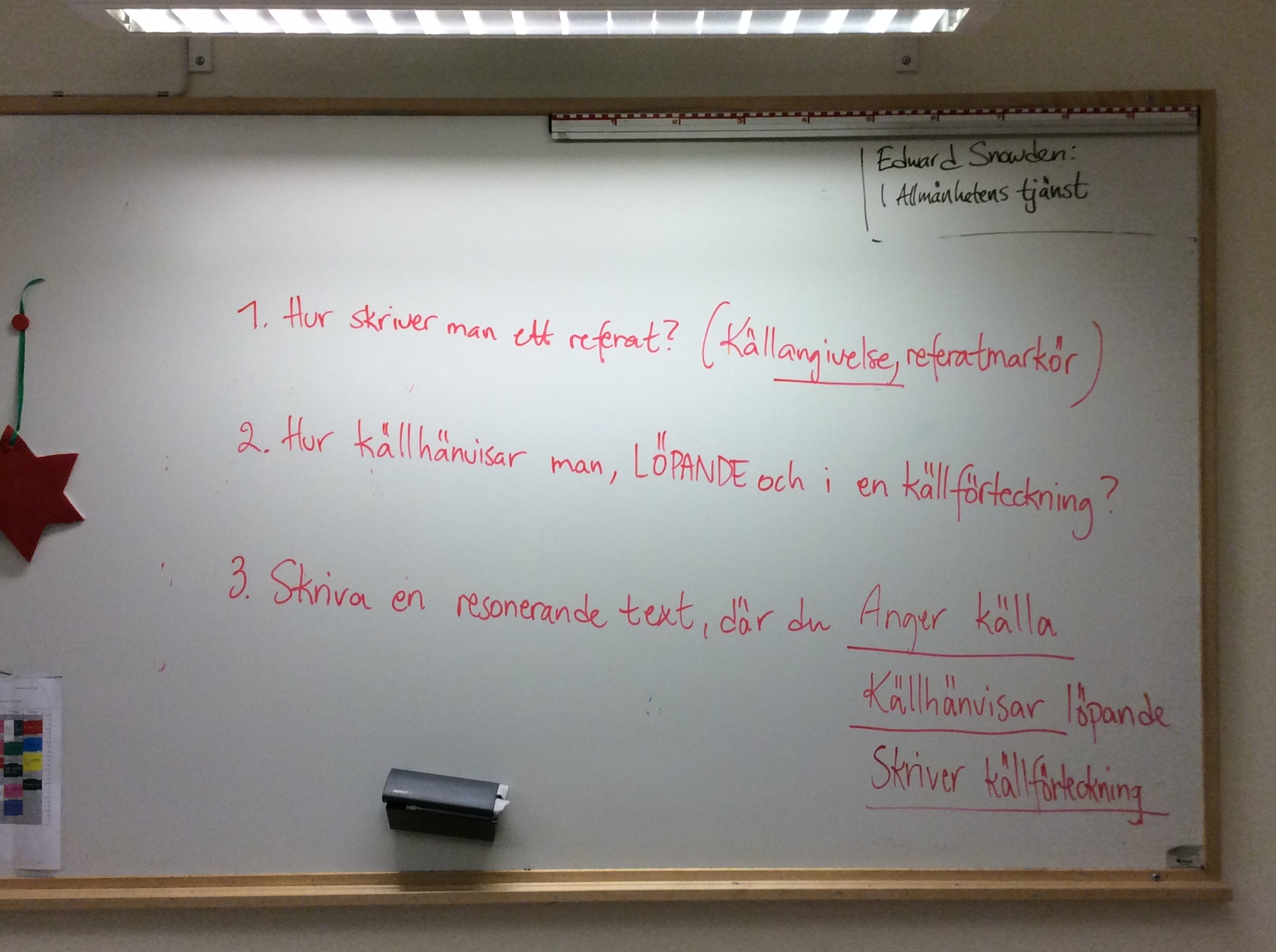 Hur skriver man ett bra. Kallkritik Referat Och Kallhanvisning Ninassprakrum