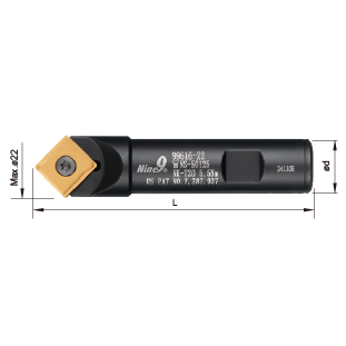 Nine9 99616-14 NC Spot Drill 90° | Nine9 Cutting Tools